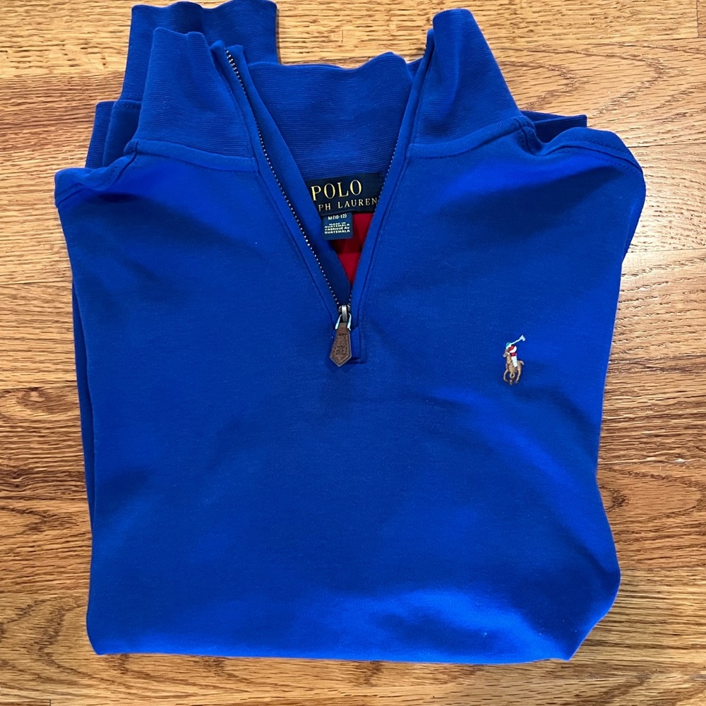 Boy Polo Ralph Lauren M 10-12 quarter zip pullover